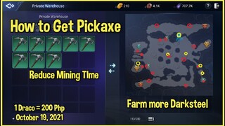 Mir4 Farming Darksteel and How to Get Pickaxe ( Tagalog )