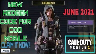 *June 2021* Call Of Duty Mobile New Redeem Code | Cod Mobile Redeem Code