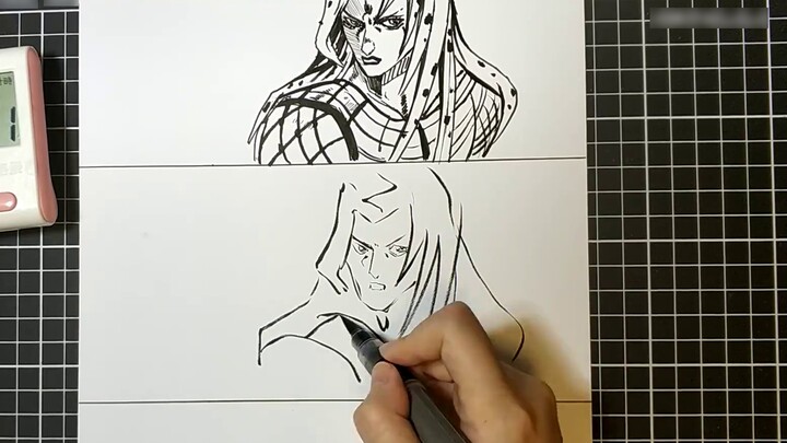 [Drawing Challenge] Boss’s 10 Minutes 1 Minute 10 Seconds-JOJO