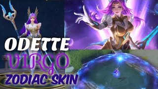 ODETTE ZODIAC SKIN VIRGO | IN-GAME EFFECTS | MOBILE LEGENDS