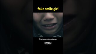 Girl disguised her face with a fake smile. #movierecap #shorts