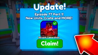 *NEW* UPDATE IS COMING!!🥳🔥 - Toilet Tower Defense EPISODE 77 (PART 1)