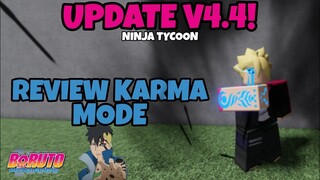 Ninja tycoon review Karma mode and boruto Vs kawaki review karma mode #roblox