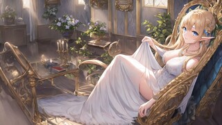 【AI Painting】The Elf Princess in the Palace