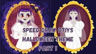 Speed Draw DTIYS Halloween Theme Part 1