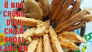 cách làm khoai lang chiên bột gạo thơm ngon/How to make delicious fried sweet potato with rice flour