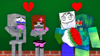 Monster School : VALENTINE'S DAY - Minecraft Animation