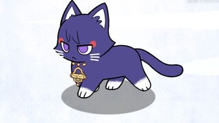 [ Genshin Impact Handwritten] There is a cat with good ground skills on the frozen port of Omos?!