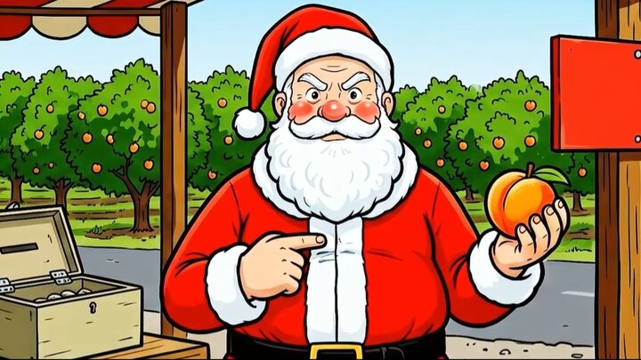 An Unwatched Peach Stand Put Santa Out of a Job