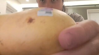 ASMR SOUR & JUICY YELLOW MANGO 🥭 - EATING SOUNDS