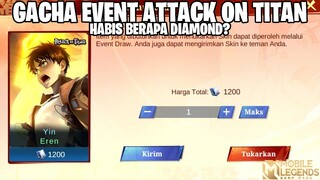 YUK GACHA SKIN ATTACK ON TITAN - HABIS BERAPA DIAMOND? MOBILE LEGENDS