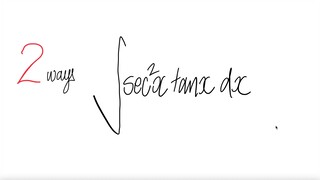 2 ways: trig integral ∫sec^2(x) tan(x) dx