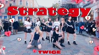 【TWICE - Strategy】Hey boy～｜兔粉集合！来看伦敦首车TWICE新回归曲翻跳｜一镜到底
