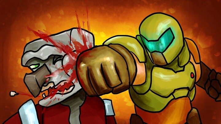 Doom vs. Minecraft by Selexe