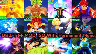 NEW DBZ TTT ULTIMATE TENKAICHI MOD BT4 ISO With Permanent Menu DOWNLOAD