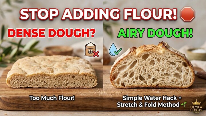 Stop Adding Extra Flour to Sticky Dough! The Artisan Secret | Ultra Luxus Club