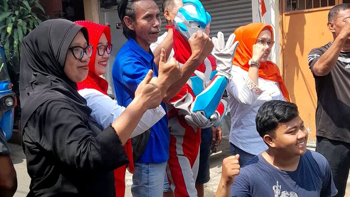 ultramen ikud hadir di dalam acara 17agustus