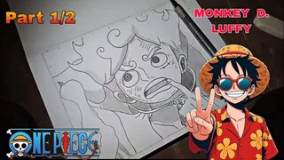 Menggambar Monkey D. Luffy dari anime one piece [Part 1/2]