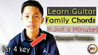 Guitar Family Chords Tutorial | First 4 Family Chords - Tagalog Lesson