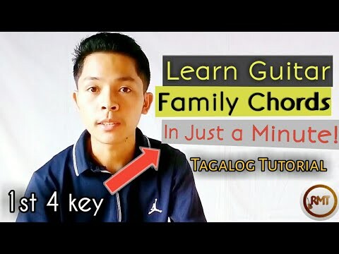 Guitar Family Chords Tutorial | First 4 Family Chords - Tagalog Lesson