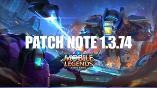 KAJA NERF, SKIN BARU, PERGANTIAN SKIN/HERO FRAGMENT SHOP - PATCH NOTE 1.3.74 MOBILE LEGENDS