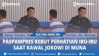 Video Viral Paspampres Rebut Perhatian Ibu ibu saat Kawal Presiden Jokowi di Muna Sulawesi Tenggara