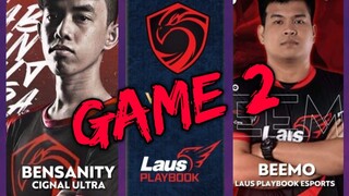 CIGNAL ULTRA VS LAUS PLAYBOOK ESPORTS [GAME 2] CIG VS LPE MPL-PH | S7 W5 D1