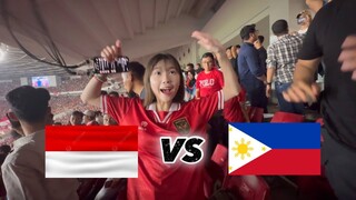 AMAZING Experience Indonesia vs Philippines football match 🇮🇩 in Jakarta