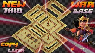 NEW TH10 WAR BASE + LINK + REPLAY PROOF | CLASH OF CLANS