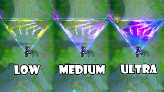 MLBB Lancelot Revamped Pisces in Different Graphics Settings