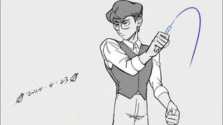 [Nestle/Proses Menggambar Animasi Singkat] Jika Anda menggoyangkannya, siapa yang akan bermain denga