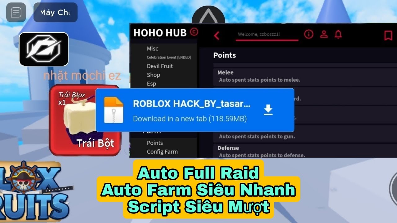 Sky Hub Blox Fruits Script Download 100% Free