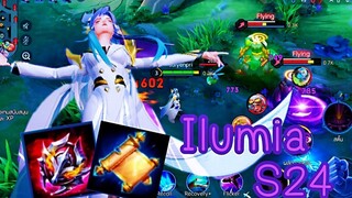 ROV - Ilumia ( S24 ) อิลูเมียสุดปังกับการรวมสองพลังเวทย์ ไร้เทียมทาน อมตะ MVP! - ไอเทม รูน พลังแฝง