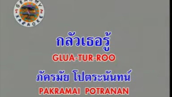 กลัวเธอรู้ (Version.1) - ตอง ภัครมัย [MV KARAOKE STEREO]
