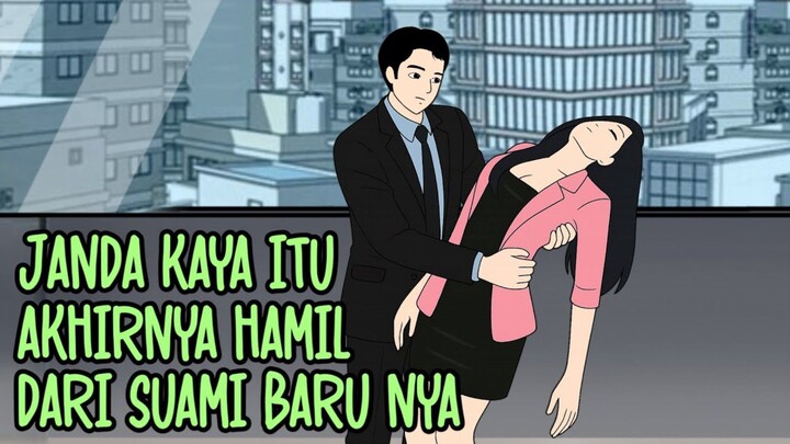 JANDA KAYA ITU AKHIRNYA HAMIL DARI SUAMI BARUNYA - Drama Animasi Sekolah