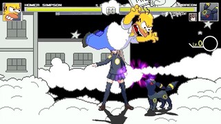 AN Mugen #255: Homer Simpson VS Umbreon & Crescent