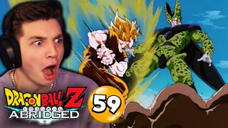 GOKU DESTROYS PERFECT CELL... | DBZ:A REACTION Episode 59