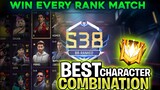 AFTER UPDATE BEST CHARACTER COMBINATION IN FREE FIRE | BEST CHARACTER Combination for cs rank