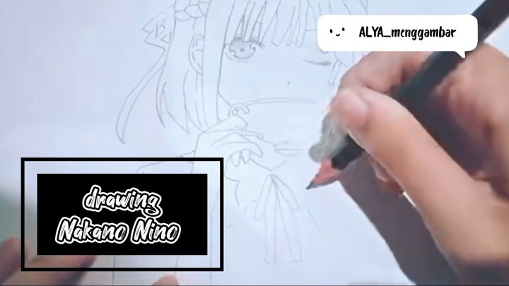 menggambar Nakano Nino waifu sejuta umat~ (〃ﾟ3ﾟ〃) semoga kalian sukaa!💐