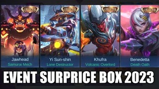 DI JAMIN DAPET SKIN PERMANEN UNTUK PLAYER GRATISAN !! EVENT SURPRICE BOX 2023 BANYAK SKIN COLLECTOR