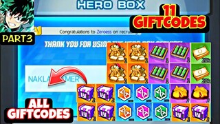 My Hero Academia tsh SEA All 11 Giftcodes - Free 11 Codes My Hero Academia tsh SEA