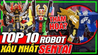 SUPER SENTAI: Xếp Hạng Gattai - Top 10 Siêu Nhân Có Robot Xấu Nhất? | meXINE