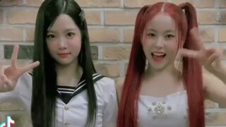 06 خط المين! نمكس جانغ غويجين × لي سيرافيم هونغ أونتشيه في إطار واحد!