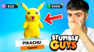 Así conseguí la SKIN de PIKACHU en STUMBLE GUYS 😲