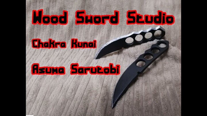 Asuma Sarutobi Kunai - Naruto - Chakra Kunai making from wood