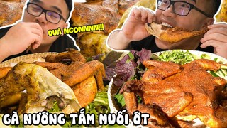 CÁCH LÀM GÀ NƯỚNG TẮM MUỐI ỚT THƠM NGON MÀ THỊT GÀ KHÔNG BỊ KHÔ