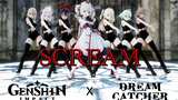 【MMD/Genshin Impact】 DREAMCATCHER - SCREAM - Barbara & Rosaria (ENG Sub)