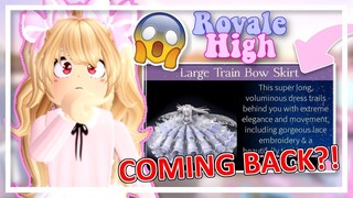 😲 WILL THE LARGE TRAIN BOW SKIRT COME BACK? 👽 SPACE REALM TEA // Roblox Royale High Tea Spill!