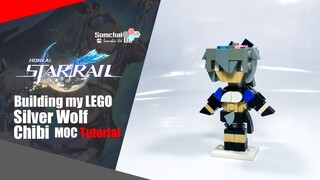 LEGO Honkai: Star Rail Silver Wolf Chibi MOC Tutorial | Somchai Ud