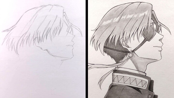 How to Draw Hayato Suo - Wind Breaker | how to draw anime side view